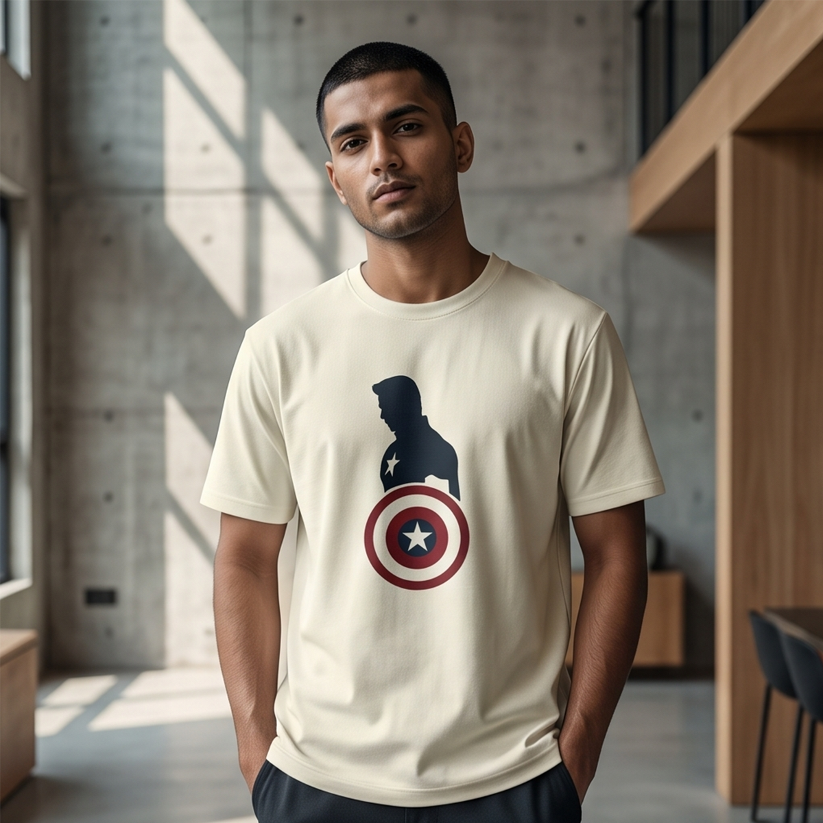 Captain America – Superhero Graphic T-Shirt