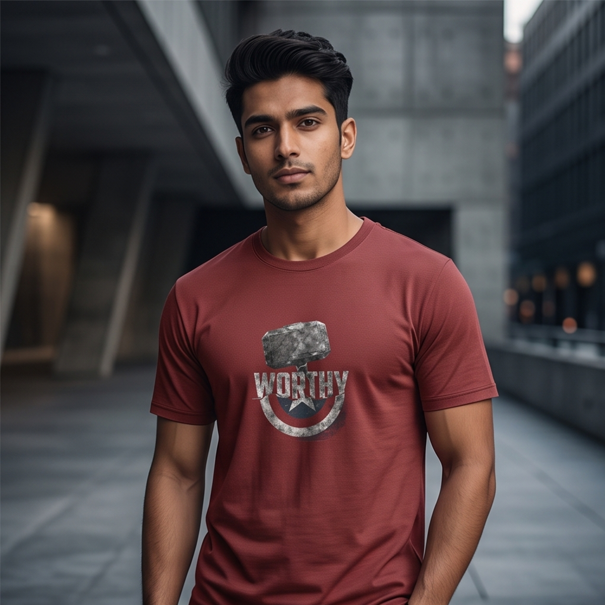 Captain America X Thor – Worthy Superhero Graphic T-Shirt