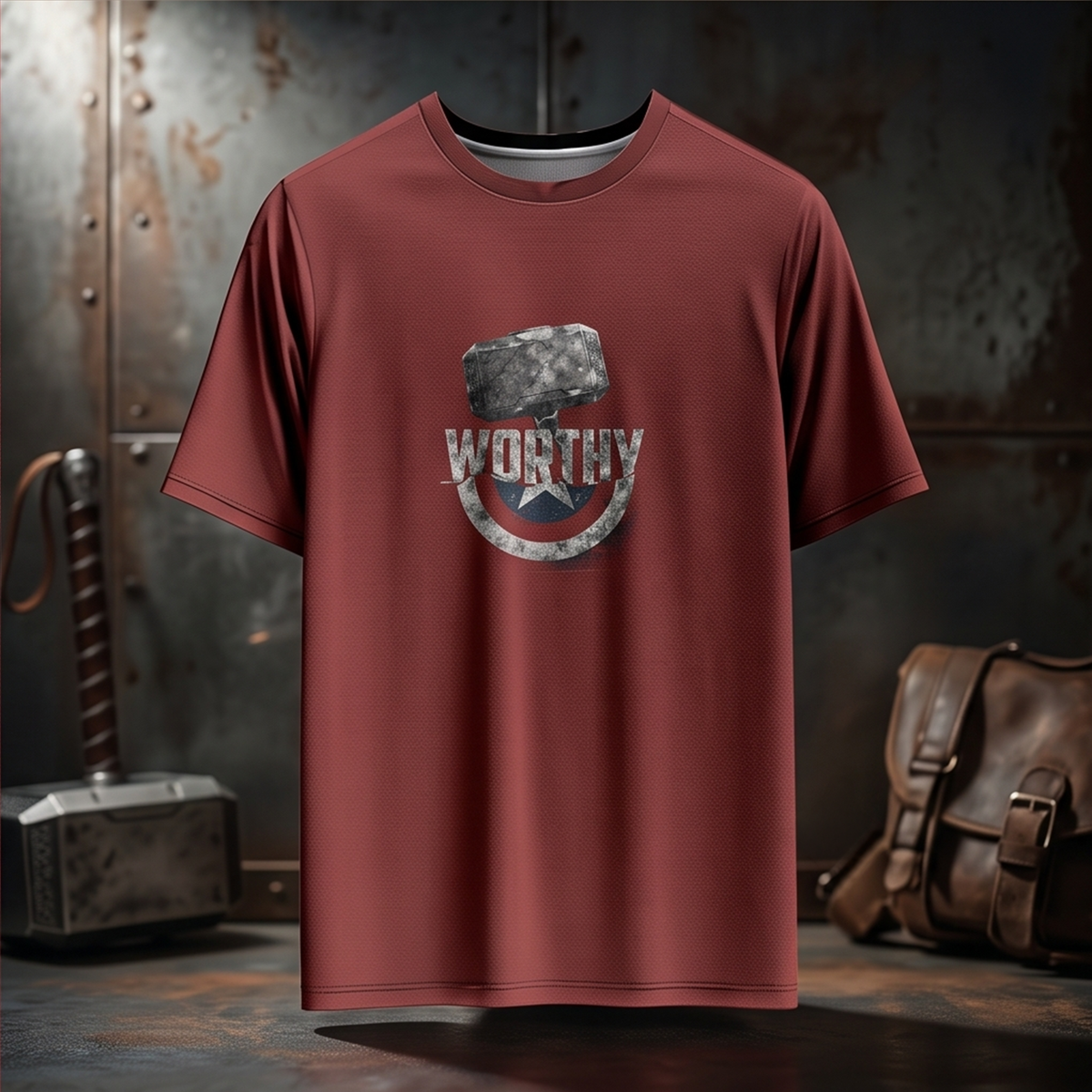 Captain America X Thor – Worthy Superhero Graphic T-Shirt