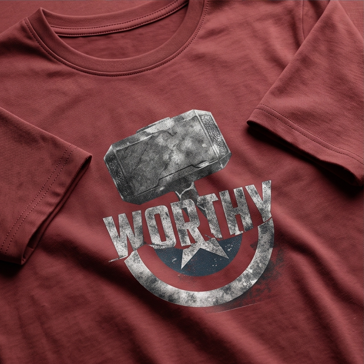 Captain America X Thor – Worthy Superhero Graphic T-Shirt