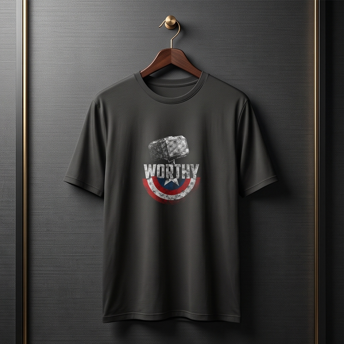 Captain America X Thor – Worthy Superhero Graphic T-Shirt