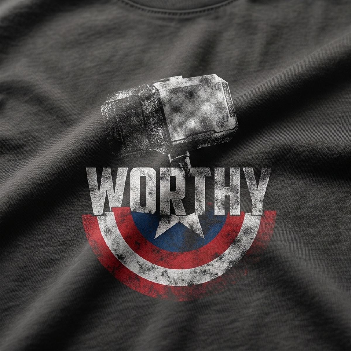 Captain America X Thor – Worthy Superhero Graphic T-Shirt