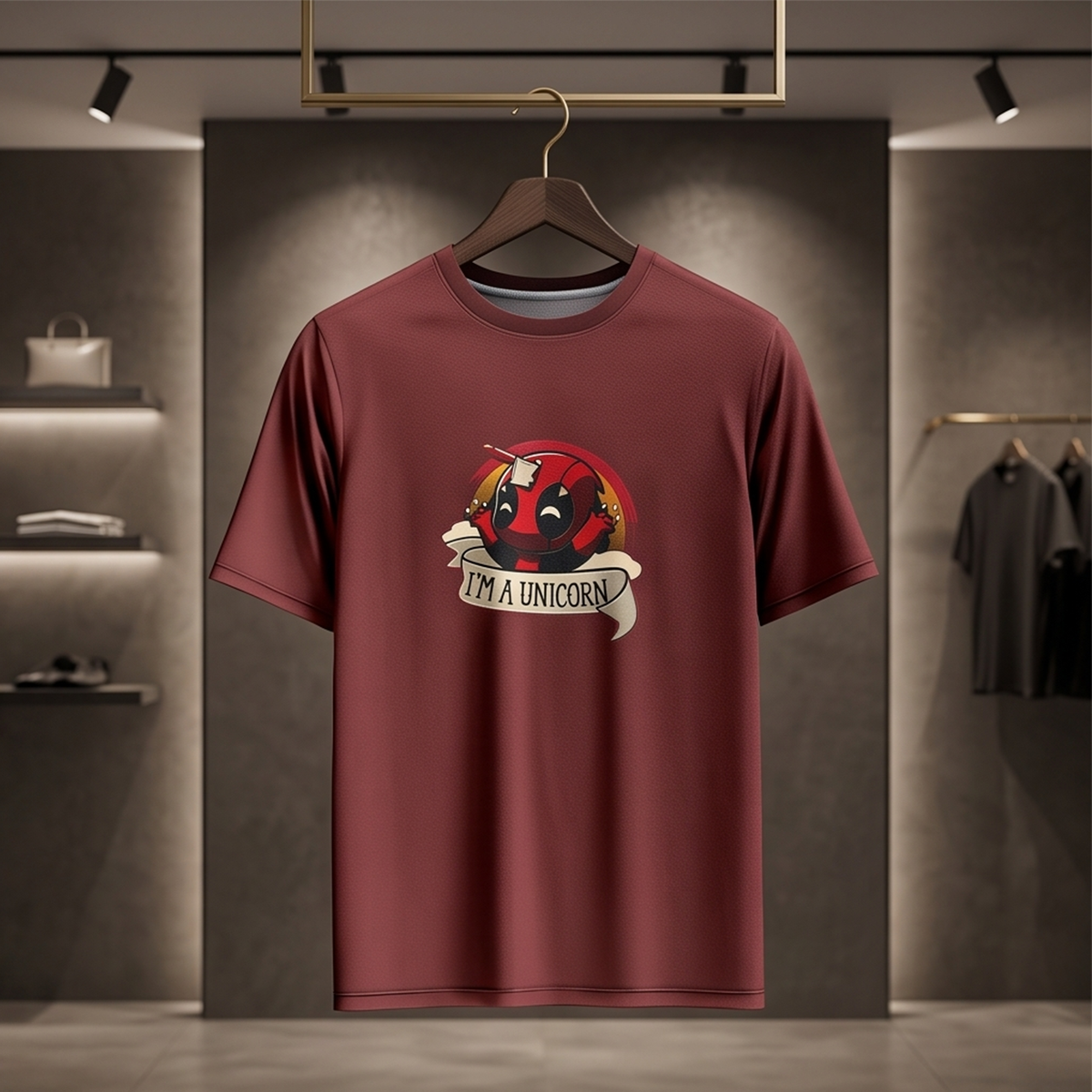Deadpool as a Unicorn – Cute & Crazy Superhero Graphi