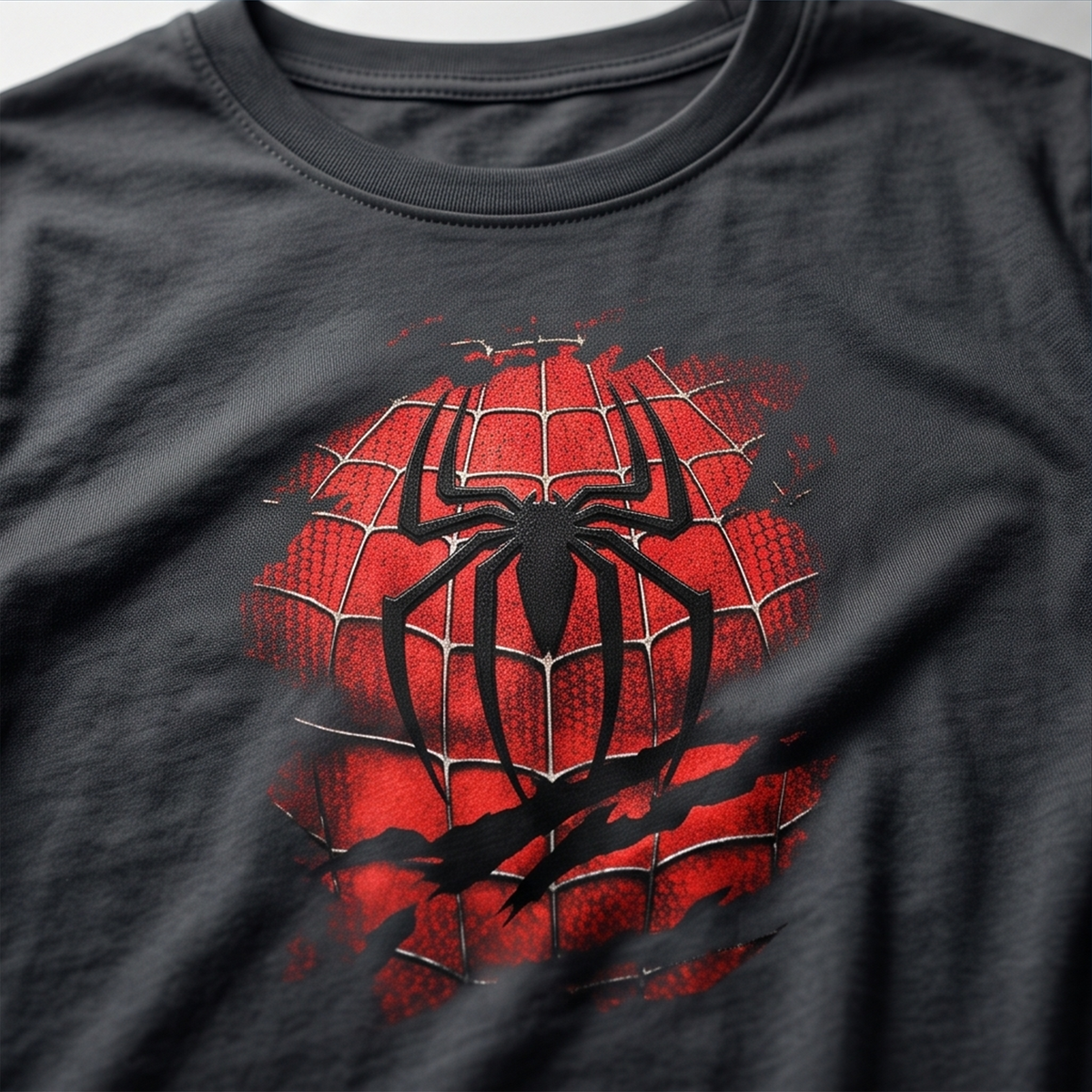 Spider-Man Red Web – Premium Superhero Graphic T-Shirt