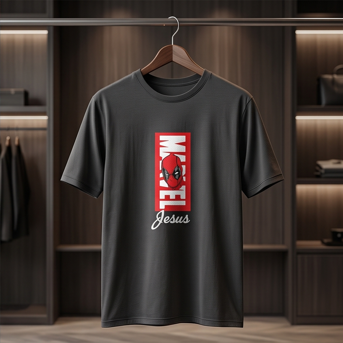 Marvel Jesus –  Superhero Graphic T-Shirt